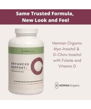 Herman Organic Myo-Inositol & D-Chiro Inositol - Hormonal Mood Support for Ovarian & Reproductive Health - 180 Capsules - Buy Online on GoSupps.com