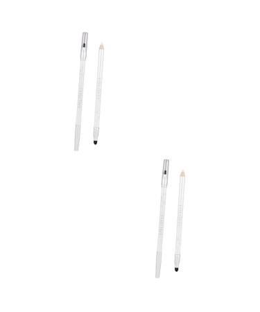 FOMIYES 2pcs Eye Shadow Pen Lying Silkworm Pen Water Proof Makeup 1 count (Pack of 1) Whitex2pcs