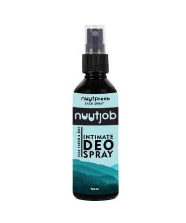 NuutFresh Intimate Deo Spray for Men 3.38 fl oz | Sack Deo Spray | Tea Tree Witch Hazel & Green Tea Extract | Alcohol Free | Controls Sweat & Odour | For Men-Boys