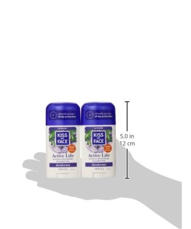 Kiss My Face Lavender Deodorant 6-Pack - Aluminum Free, with Grapefruit Seed Extract, Rosemary & Sage - 2.48 oz Stick for Men & Women - Buy Online on GoSupps.com