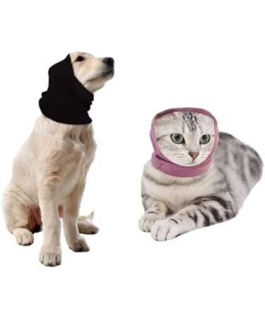 Dog Snood Dog Neck and Ears Warmer Dog Ear Muffs Noise Protection No Flap Ear Wraps Warm Winter Pet Knit Snood Headwear Ear Protectors for Dogs Cats Pets at Noise Place (Large Black) Large Black - Buy Online on GoSupps.com