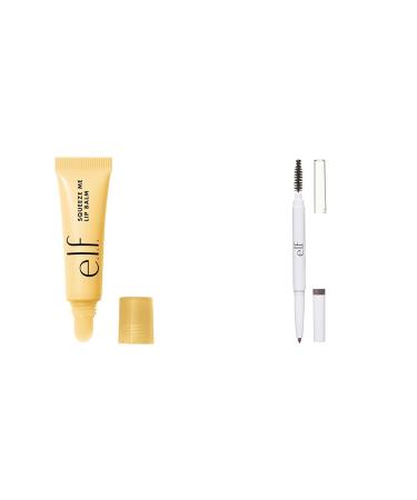 e.l.f. Squeeze Me Lip Balm Moisturizing Lip Balm For A Sheer Tint Of Colour & Instant Lift Brow Pencil Dual-Ended Precision Eyebrow Pencil For Defining & Shaping Brows Neutral Brown