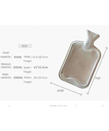 Premium Classic Rubber Hot Water Bottle with Cartoon Pink-Brown Deer Cover - 0.5L | International Shipping Available - Buy Online on GoSupps.com