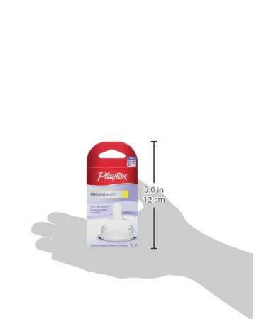 Playtex NaturaLatch Nipple Slow Flow 2-Count - Pack of 1 - Buy Online on GoSupps.com