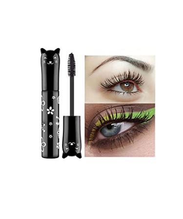 YUAEEEN Silk Fiber Color Mascara, Waterproof Thickening and Lengthening Colored Mascara, Fiber Lash Mascara Waterproof Mascara for Longer and Curler