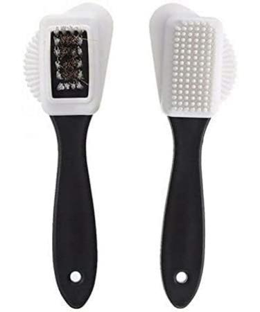 Shoe Brush Suede Shoe Brush 3 Side Cleaning Brush and Eraser Erasers Set Black S Shaped Shoes Cleaner Brush - Buy Online on GoSupps.com