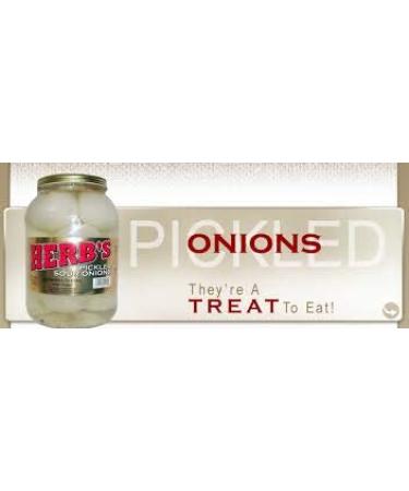 Herb's Pickled Sour Onions 80 oz (5lb) jar - Buy Online on GoSupps.com