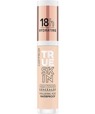 Catrice | True Skin High Cover Concealer | Waterproof & Lightweight for Soft Matte Look | Contains Hyaluronic Acid & Lasts Up to 18 Hours | Vegan, Cruelty Free, Gluten Free (002 | Neutral Ivory)