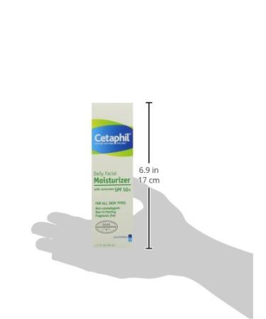 Cetaphil Daily Facial Moisturizer with Sunscreen SPF 50+ - Hydrating & Protective 1.7 oz | International Shipping Available - Buy Online on GoSupps.com