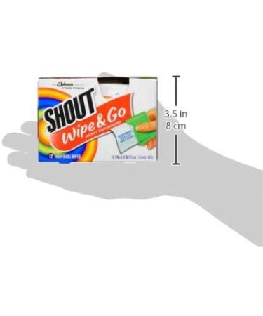 Shout Wipe and Go Instant Stain Remover, for On-the-Go Laundry