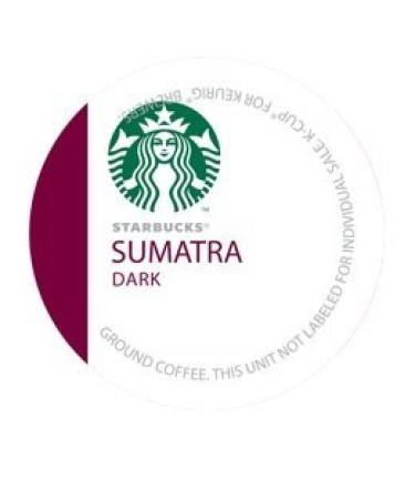 STARBUCKS SUMATRA BLEND COFFEE K CUP 48 COUNT
