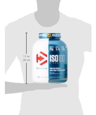 Dymatize ISO 100 Chocolate Coconut 2.2kg - Premium Whey Protein Hydrolysate & Isolate Powder for Muscle Growth | Buy Internationally - Buy Online on GoSupps.com