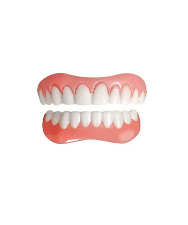 Ecoodisk fake teeth cosmetic teeth comfort ober and lower jaw dental replacement protect your teeth a size adapts the most