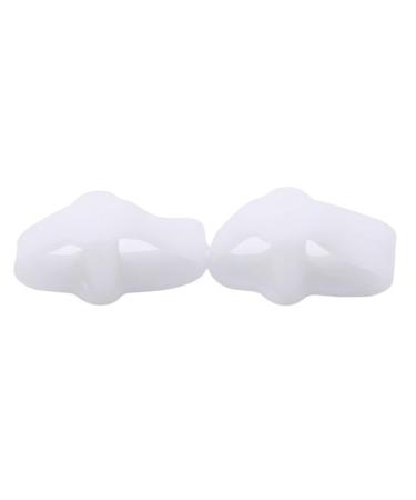 Rexcp Gel Toe Separators for Overlapping Toes Bunions Big Toe Alignment Corrector and Spacer - 2 Pack (White)