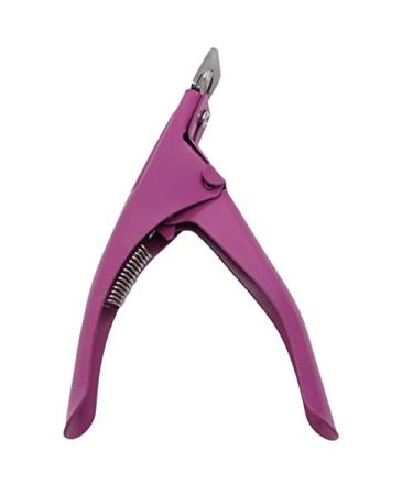 PSGS New Acrylic UV Gel Nail Clippers Cutter False Nail Tips Cutting Nails Tool Manicure Beauty Tools Nail Scissor Trimmer 5 Colors (Color : Rose Red)