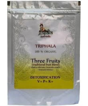 Organic Triphala Powder 250g Detoxification Three Fruits Amalaki Haritaki Vibhitaki Certified Organic Herbs