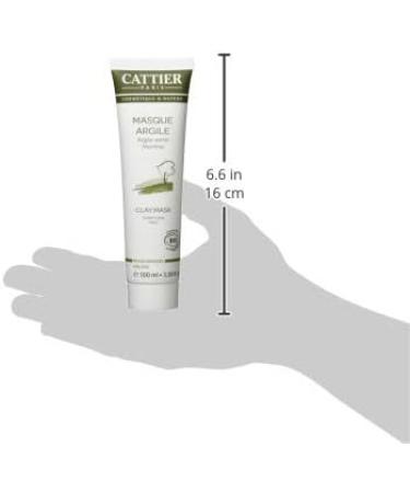 Cattier Green Clay Mask - Organic Peppermint - Oily Skin - 100 ml - Buy Online on GoSupps.com
