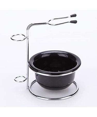 Buy HRTC Men's Rasi Steel Shaving Stand & Brush Holder | Stylish Beard Care Kit - 8.8x12.5cm Black - Buy Online on GoSupps.com