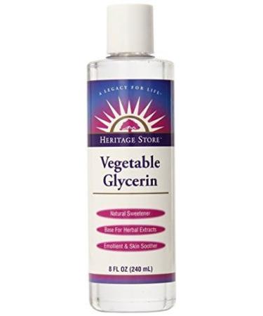 Heritage Store Vegetable Glycerin 8 Ounce - Premium Quality for DIY & Skincare | International Shipping Available - Buy Online on GoSupps.com