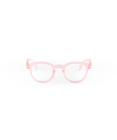 Popme Unisex Pink Pearl Reading Glasses with Blue Lenses for Presbyopia Blue Light Filter 2.5 Diopters One Size