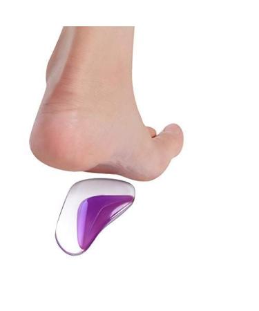 Doact Arch Support gel insoles flat base correction pads foot vault pads for flat feet and plantar fasciitis orthoses arch pads for women and men gel high cushion insert blue