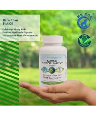 Mr. Ros Marine Phytoplankton Energy Supplements - All in One Superfood Capsules - Natural Vitamin and Energy Boost - 90 Pill Capsules - Buy Online on GoSupps.com