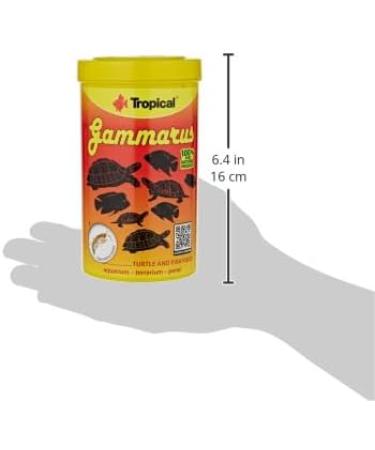 GAMMARUS 500ml / 60g - Natural Food for Aquatic Turtles and Fish Rich in Calcium Fibers and Mineral Salts - Buy Online on GoSupps.com