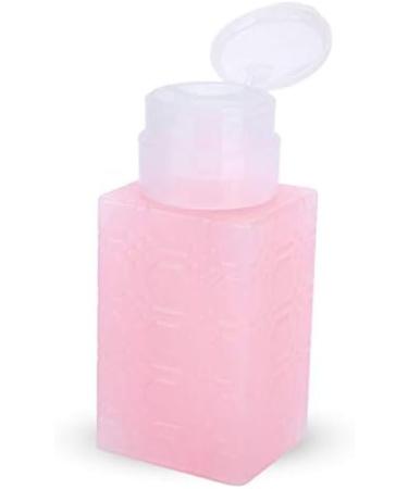 Nail Polish Remover Pump Dispenser 250ml Push Down Pump Dispenser Bottle Empty Bottle Nail Polish Remover Liquid Container for Makeup Remover Nail Art(Square pink) - Buy Online on GoSupps.com