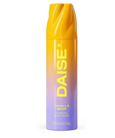 DAISE Vanilla Foaming Body Wash 8.8 Oz Pump Dispenser Gentle Cleansing Formula Pack of 1