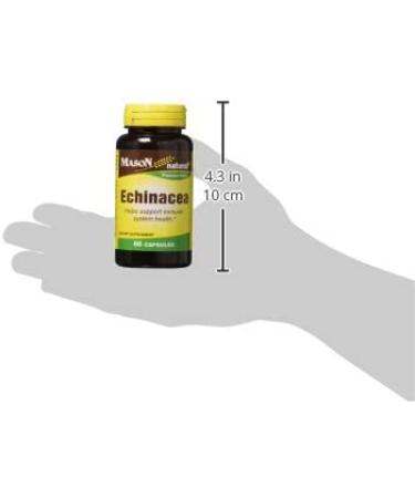 Mason Natural Whole Herb Echinacea 60 Capsules - Immune Support & Wellness - Buy Online on GoSupps.com