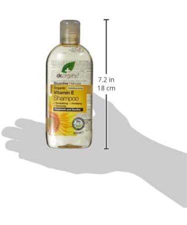 Dr Organic Vitamin E Shampoo 265ml - Natural Vegan, Cruelty-Free, Paraben & SLS Free - Buy Online on GoSupps.com