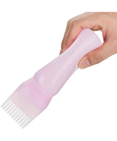 120ML Toothed Dry Shampoo Pot Hair Oil Applicator Bottle Hair Dye Perm Hairdressing with Scale Perm Hair Dye Bottle Squeeze Root Bottle Hair Dye Brush Bottle (Pink) - Buy Online on GoSupps.com