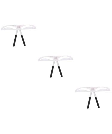 FRCOLOR 3pcs Eye Brow Shaping Kit Eyebrow Grooming Eyebrow Ruler Stencil Mold Eyebrow Trimming Balance Ruler