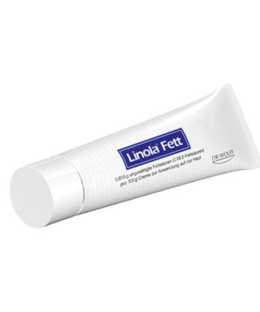 Linola Fett - For Ideal Moisturising Cream For Treating Very Dry Cracked Or Itchy Skin Such As Dermatitis 50G by Dr. Wolff