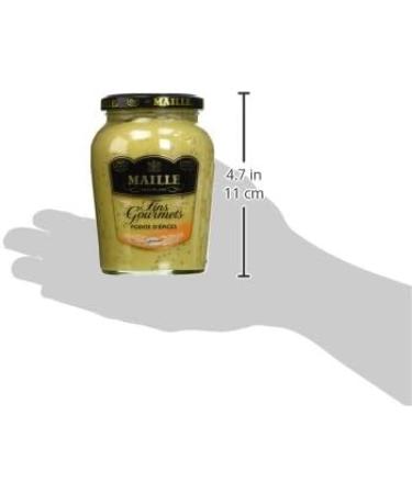 Maille Fine Gourmets Speciality Mustard Tip of Spices Jar Generous and Smooth Texture 340g - Buy Online on GoSupps.com