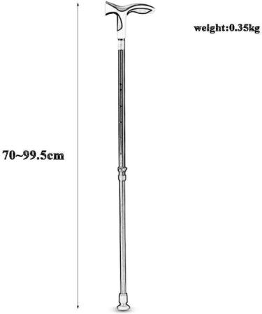 Easy Walking Stick/Crutches with Ergonomic Handle Height Adjustable Mobility Bar with Non Slip Base for Men Handicapped Women and Injured Elderly People Practical Independence - Buy Online on GoSupps.com