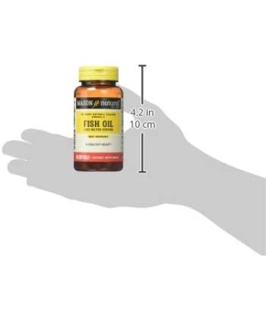 Mason Natural Fish Oil 1000 mg - 90 Softgels for Heart & Joint Health - Buy Online on GoSupps.com