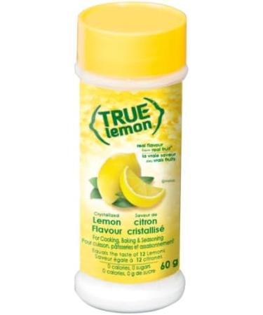 True Lemon 60g Shaker Crystallized Lemon for Cooking Baking & Seasoning 0 Calories 0 Sugars 0 Salt Made from Real Lemons (2 Pack) - Buy Online on GoSupps.com