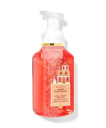Bath Body Snowy Peachberry Gentle Foaming Hand Soap - 8.75 Fl Oz - Scented with Natural Essential Oils