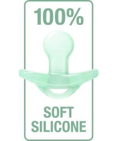 NUK Sensitive Pacifier for 0-6 Months | 100% Silicone BPA-Free | Gentle for Delicate Skin | Blue & Green 2-Pack - Buy Online on GoSupps.com
