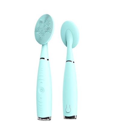 Facial Cleansing Brush Electric Sonic Face Wash Brush with 5 Adjustable Speed Rechargeable Hand-held Cleansing Instrument IPX6 Waterproof Silicone Cleansing Brush for Deep Cleansing and Massaging