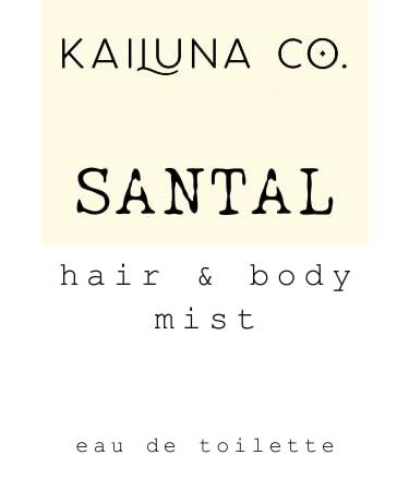 Santal Natural Hair & Body Mist Spray Pure Essential and Fragrance Oils Alcohol-Free Handmade in California 0.5Fl Oz Santal 0.5 Fl Oz - Buy Online on GoSupps.com
