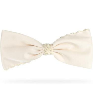 WONDER ME Pearl Bow Ponytail Spring Clip Hair Accessories - White - Buy Online on GoSupps.com