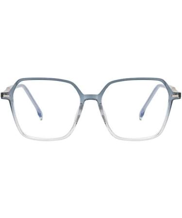 PARWANA Anti Blue Light Square Reading Glasses +3.00 | Designer Oversized Eyewear for Eyestrain Relief - Shop Internationally - Buy Online on GoSupps.com