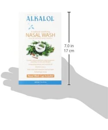 Alkalol Natural Nasal Wash with Menthol - 2 Piece Set | Soothing Relief | 1 Count - Buy Online on GoSupps.com
