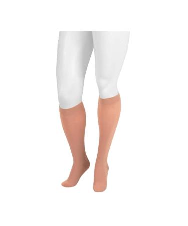 Juzo Dynamic Varin 3511 20-30mmhg Knee-High Closed Toe Compression Stocking Beige 5 (V) Short