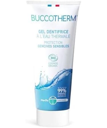 BUCCOTHERM | Sensitive Gum Protection Toothpaste Gel | Reduces bleeding & gum sensitivity | Relieves | Certified Organic | 99% natural ingredients | Pack of 2 2x75 ml - Buy Online on GoSupps.com