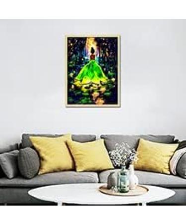 Sonsage Princess and Frog Diamond Painting Kit - Full Round Drills Cross Stitch Crystal Rhinestone Embroidery - 5D Home Wall Decor Gift - 12x16 Inch - Buy Online on GoSupps.com