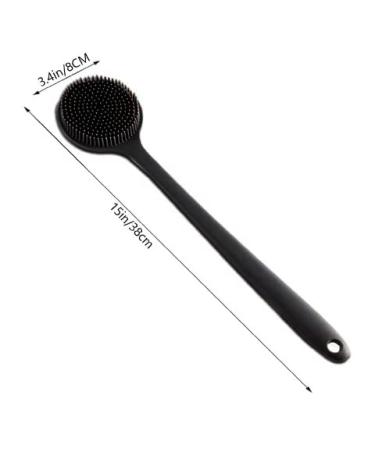 Pete & Pedro Long Handle Back & Body Shower Scrub Brush for Men & Women | Two-Sided Bath Tool to Reach Hard Spots | Short  Stubby Exfoliate Bristles & Longer Soft Bristles | As Seen on Shark Tank e) Long Handle Back & Bo... - Buy Online on GoSupps.com