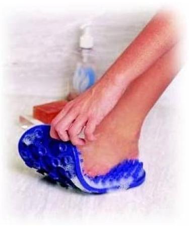Soapy Soles Foot Scrubbing Pad & Massager - Pearl Blue | Exfoliate and Massage Your Feet - Buy Online on GoSupps.com